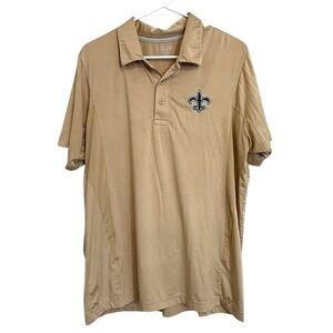 2/$30 Team 365 New Orleans Saints Gold Polo Shirt Men’s Medium NFL Golf Athletic